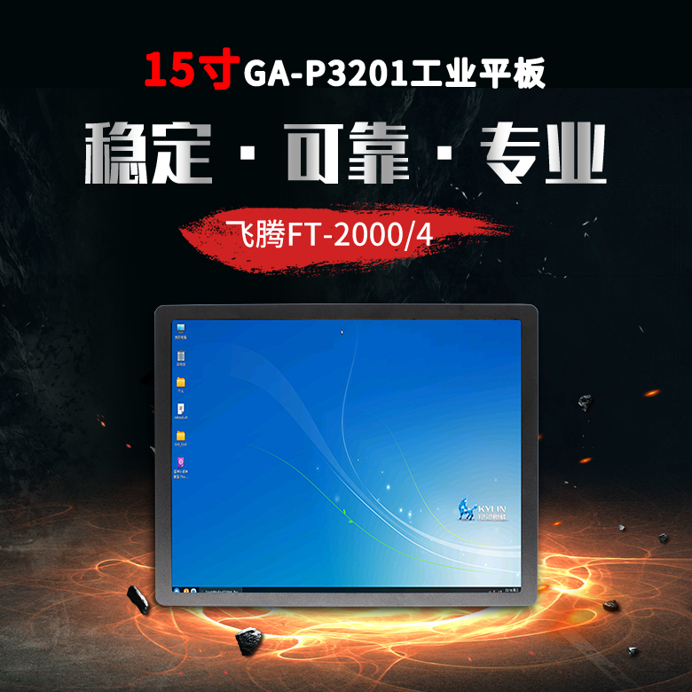 飞腾2000/4一体机15寸显示屏P3201(图1)